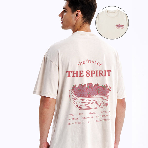 GC-WTS0730 The Fruit Of The Spirit Christian Washed T-Shirt