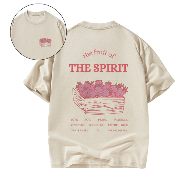 GC-WTS0730 The Fruit Of The Spirit Christian Washed T-Shirt