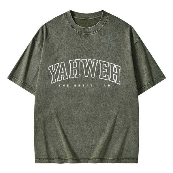 YAHWEH Christian Washed T-Shirt