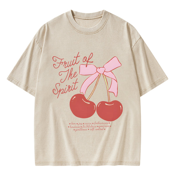 Fruit Of The Spirit Christian Washed T-Shirt