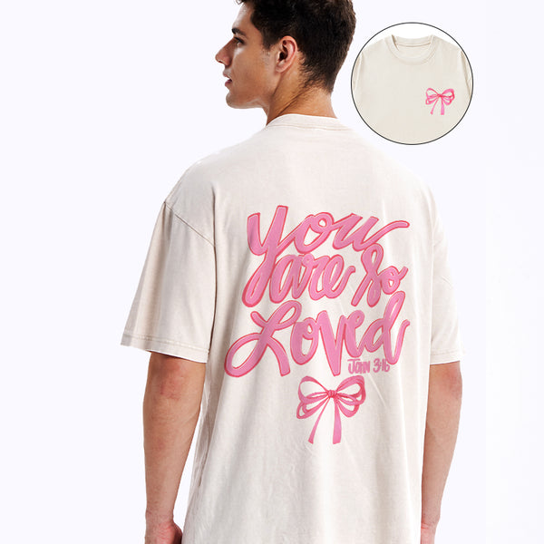 GC-WTS0766 You Are So Loved Christian Washed T-Shirt