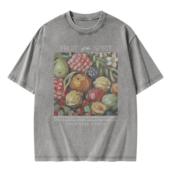 Fruit Of The Spirit Christian Washed T-Shirt
