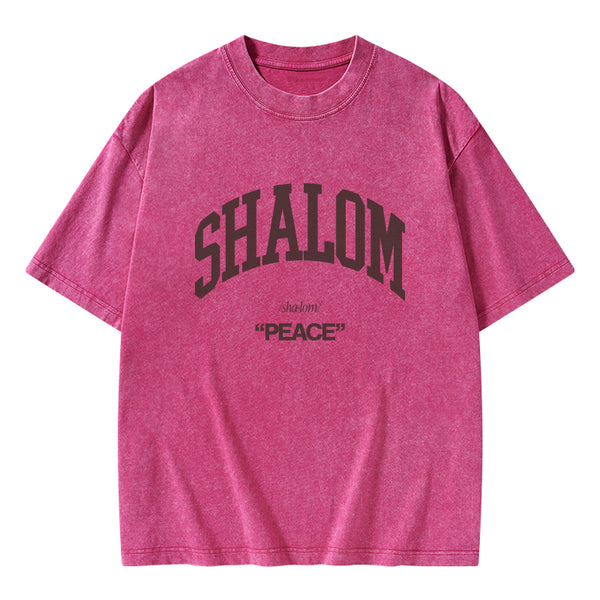 GC-WTS0790 SHALOM Christian Washed T-Shirt