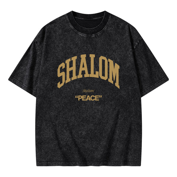 GC-WTS0790 SHALOM Christian Washed T-Shirt