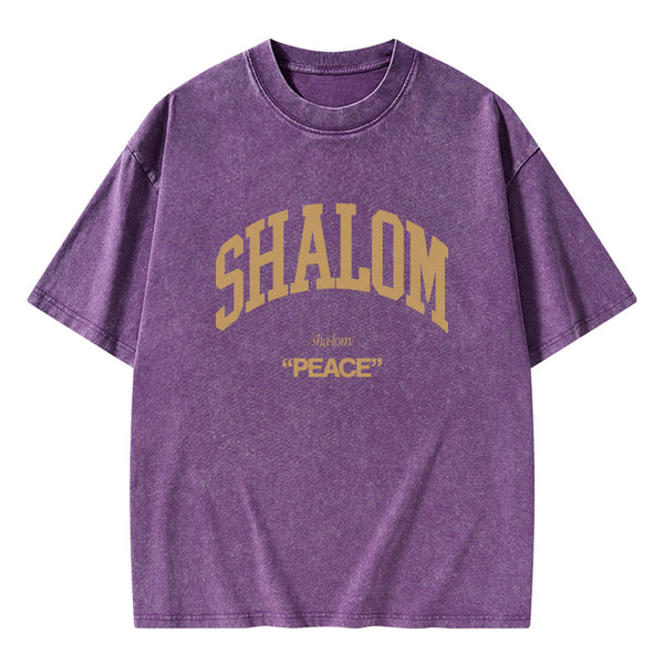 GC-WTS0790 SHALOM Christian Washed T-Shirt