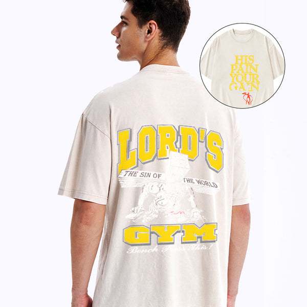 GC-WTS0805 Lord's Gym Christian Washed T-Shirt