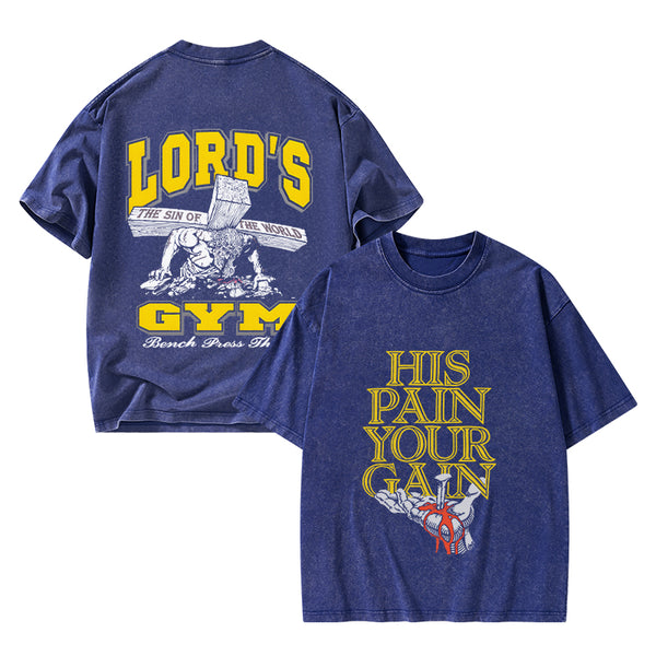 GC-WTS0805 Lord's Gym Christian Washed T-Shirt