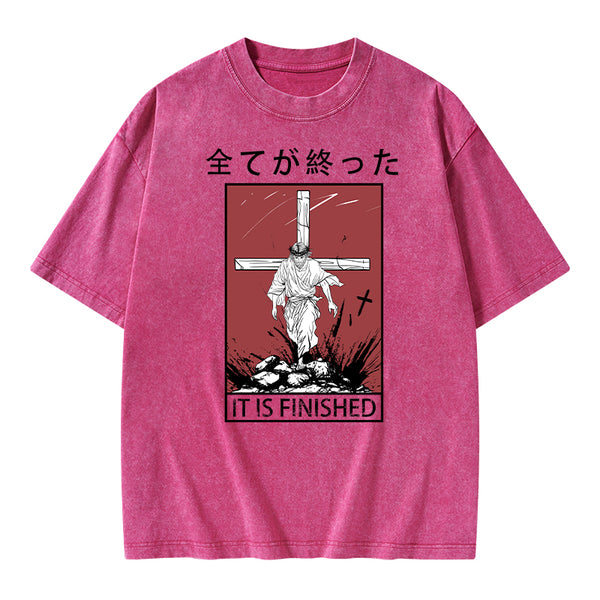 It Is Finished Christian Washed T-Shirt