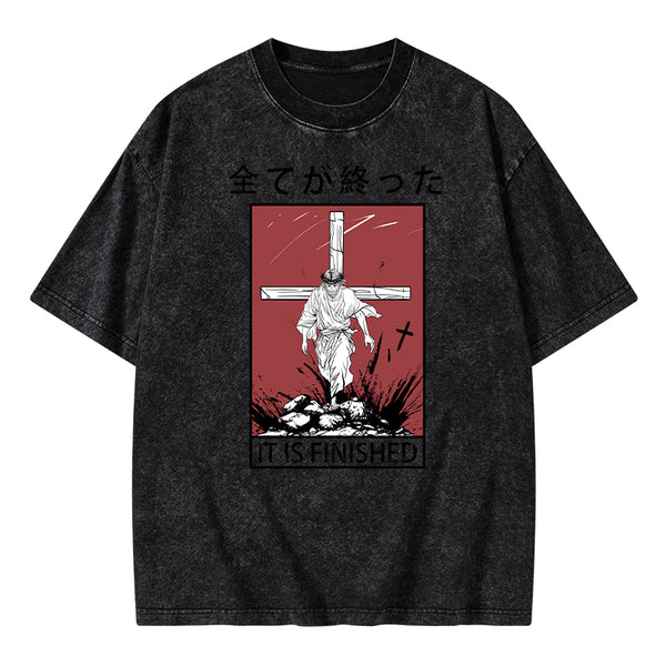 It Is Finished Christian Washed T-Shirt
