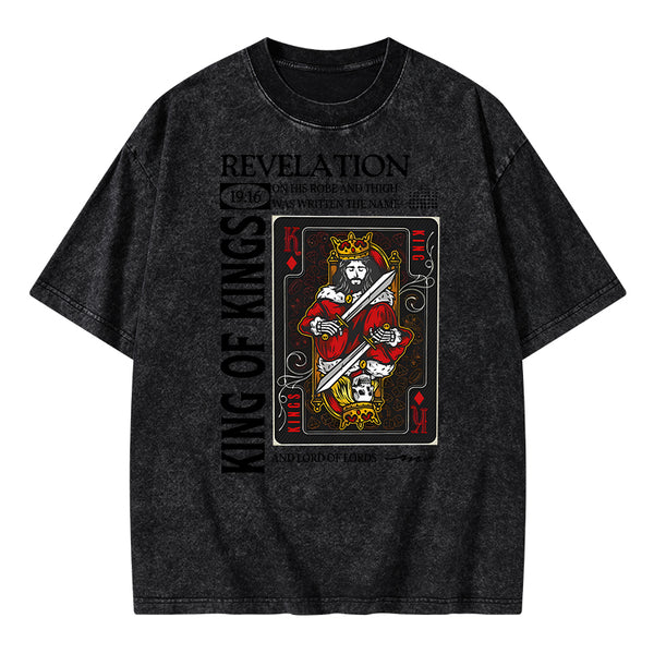 King Of Kings Christian Washed T-Shirt