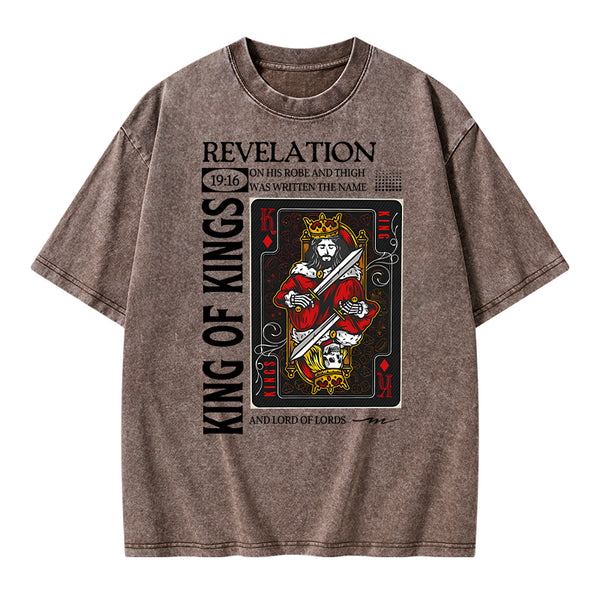 King Of Kings Christian Washed T-Shirt