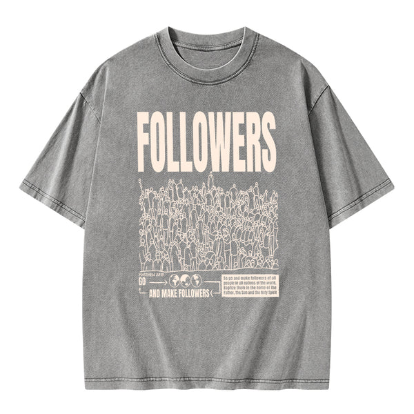 Followers Christian Washed T-Shirt