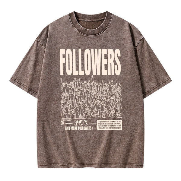 Followers Christian Washed T-Shirt