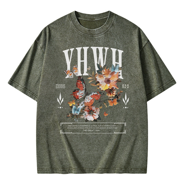 YHWH Christian Washed T-Shirt