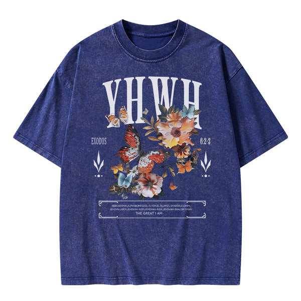 YHWH Christian Washed T-Shirt
