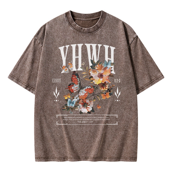 YHWH Christian Washed T-Shirt