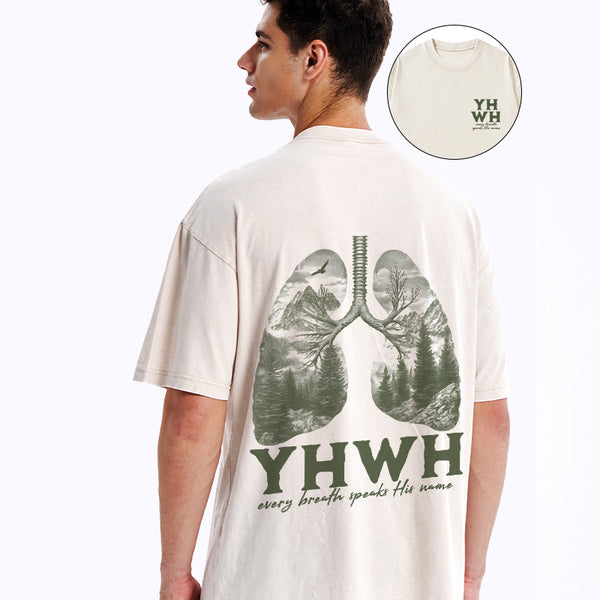 GC-WTS1006 YHWH Christian Washed T-Shirt