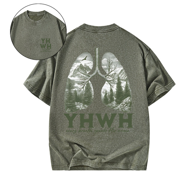 GC-WTS1006 YHWH Christian Washed T-Shirt