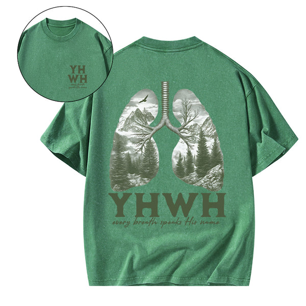 GC-WTS1006 YHWH Christian Washed T-Shirt