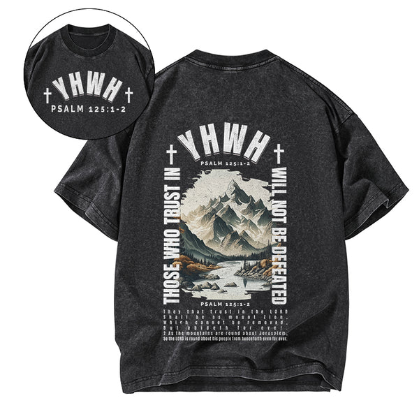 YHWH Christian Washed T-Shirt