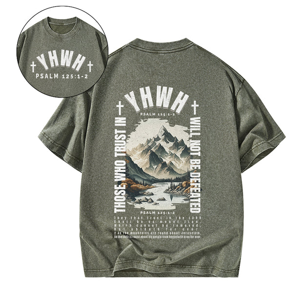 YHWH Christian Washed T-Shirt