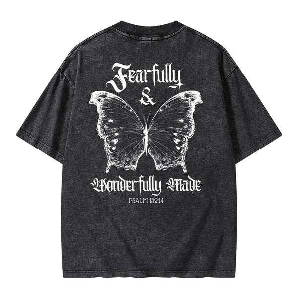 Fearfully And Wonderfully Christian Washed T-Shirt