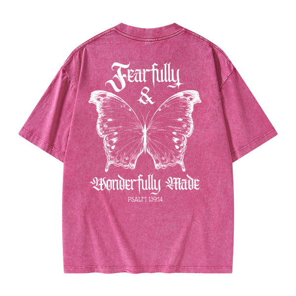 Fearfully And Wonderfully Christian Washed T-Shirt