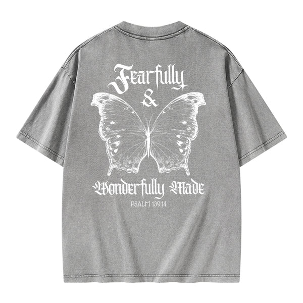 Fearfully And Wonderfully Christian Washed T-Shirt