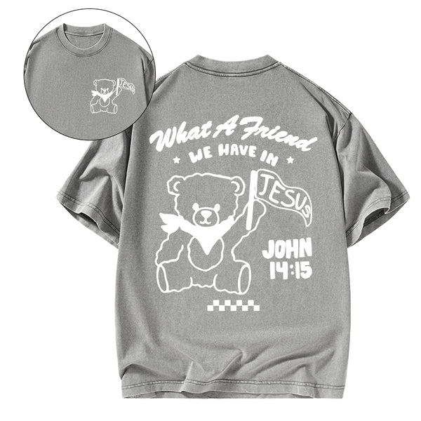 What A Friend We Have In Jesus Christian Washed T-Shirt