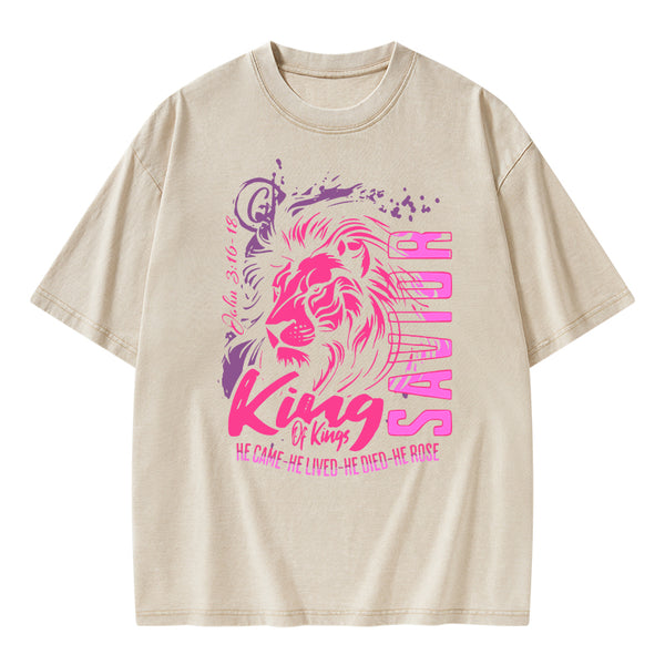King Of Kings Christian Washed T-Shirt