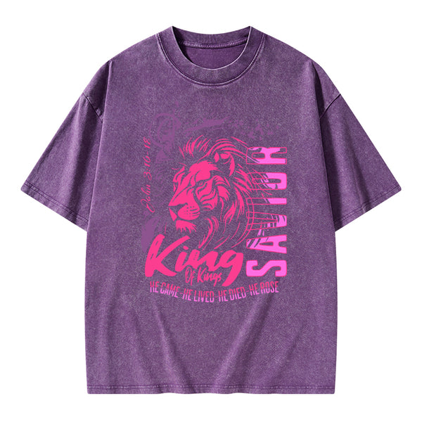 King Of Kings Christian Washed T-Shirt
