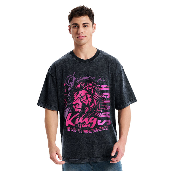 King Of Kings Christian Washed T-Shirt