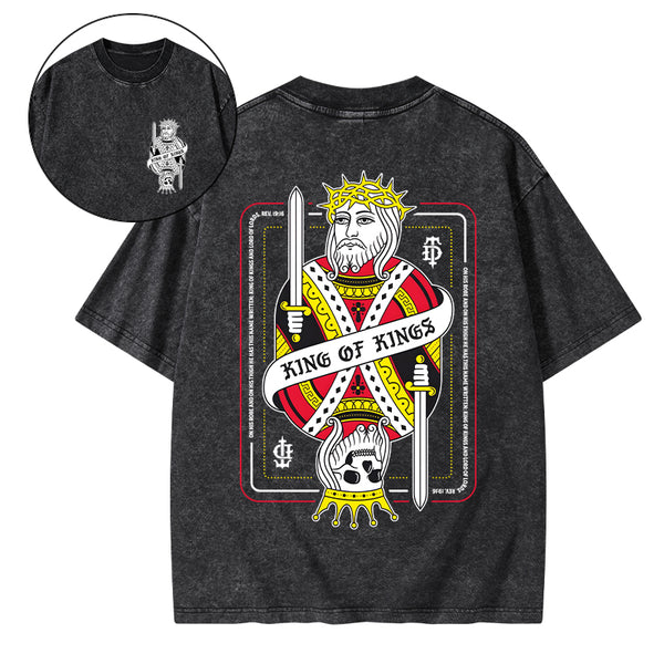 King Of Kings Christian Washed T-Shirt