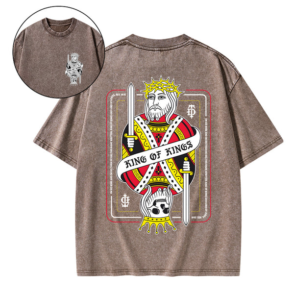 King Of Kings Christian Washed T-Shirt