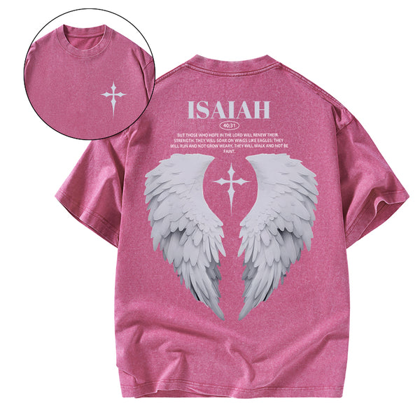 Those Who Hope In The Lord Will Renew Christian Washed T-Shirt