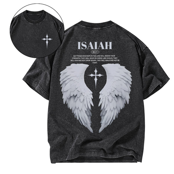 Those Who Hope In The Lord Will Renew Christian Washed T-Shirt