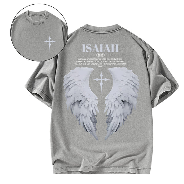 Those Who Hope In The Lord Will Renew Christian Washed T-Shirt