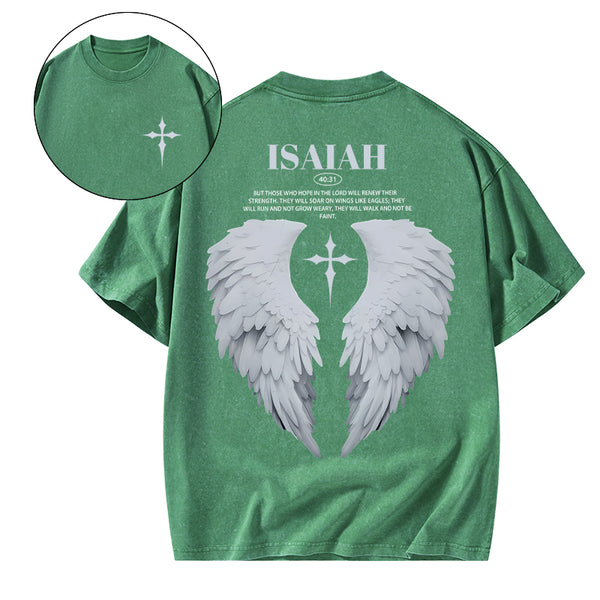 Those Who Hope In The Lord Will Renew Christian Washed T-Shirt