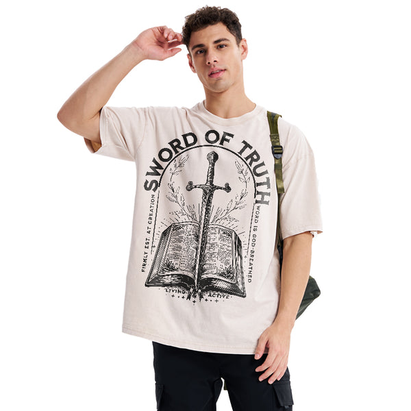 Sword Of Truth Christian Washed T-Shirt
