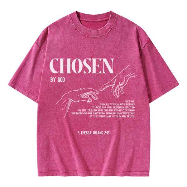 Chosen By God Christian Washed T-Shirt