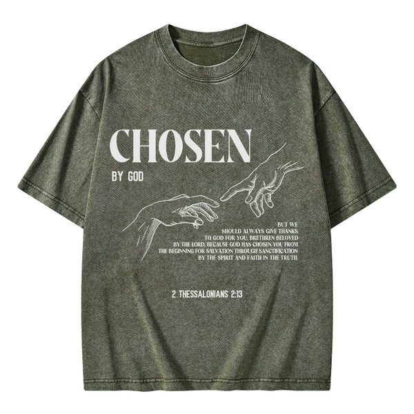 Chosen By God Christian Washed T-Shirt