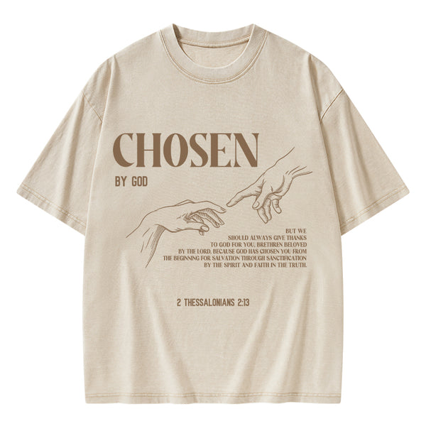Chosen By God Christian Washed T-Shirt
