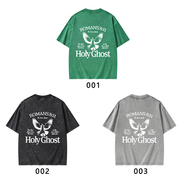 Holy Ghost Christian Washed T-Shirt