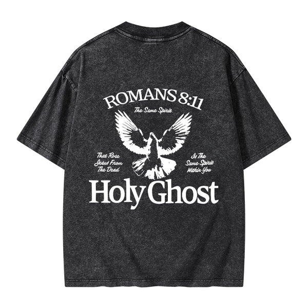 Holy Ghost Christian Washed T-Shirt