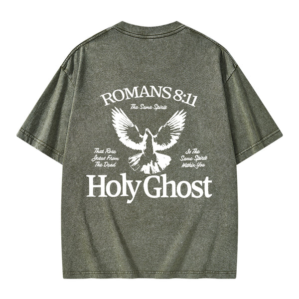 Holy Ghost Christian Washed T-Shirt