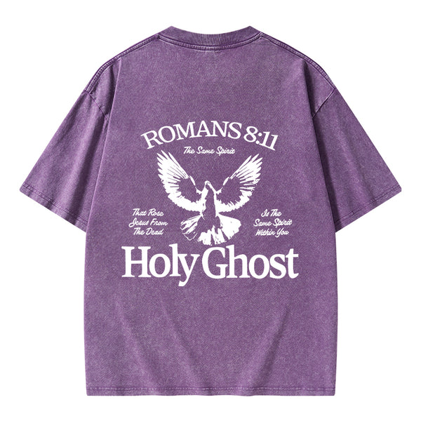 Holy Ghost Christian Washed T-Shirt