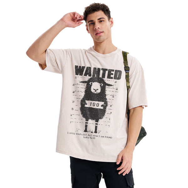 GC-WTS1311 I Once Was Lost But Now I Am Found Christian Washed T-Shirt