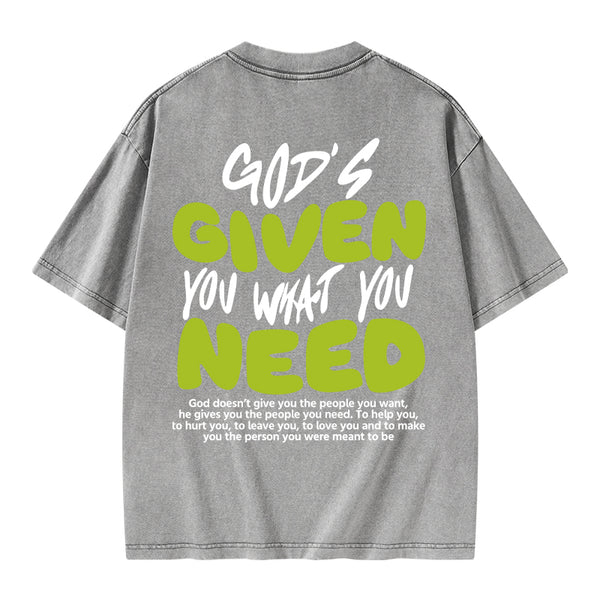 God's Given You Christian Washed T-Shirt