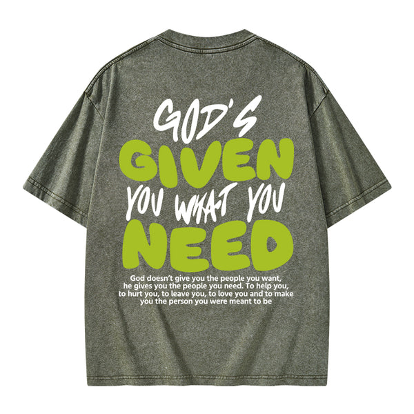 God's Given You Christian Washed T-Shirt