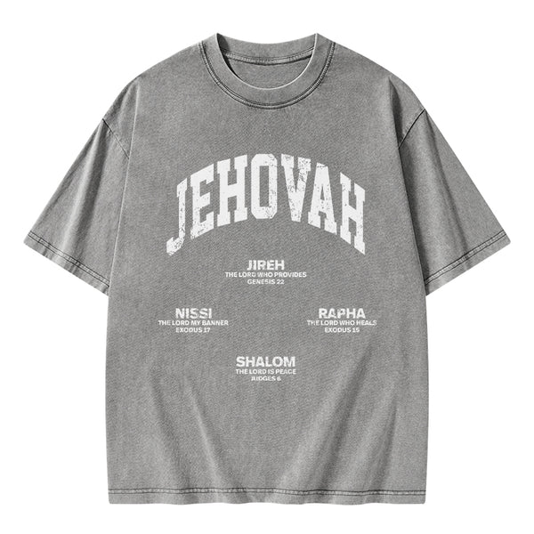 GC-WTS1329 JEHOVAH Christian Washed T-Shirt